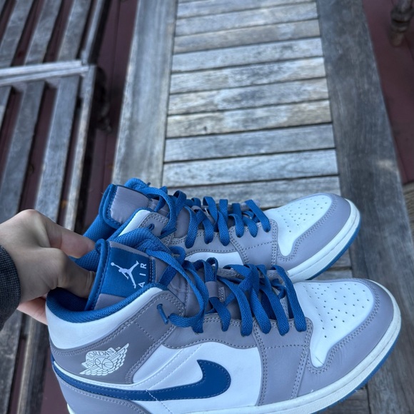 Other - Air Jordan Blue and Gray Sneakers